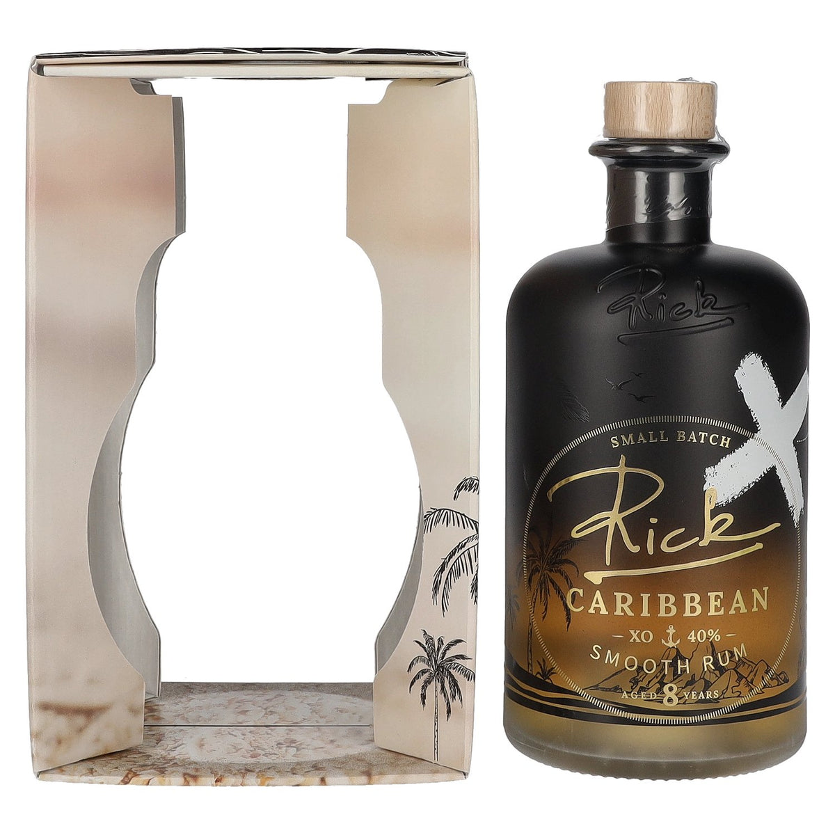Rick Caribbean XO 8 Years Old Smooth Rum 40% vol. 0,5 l in geschenkverpakking