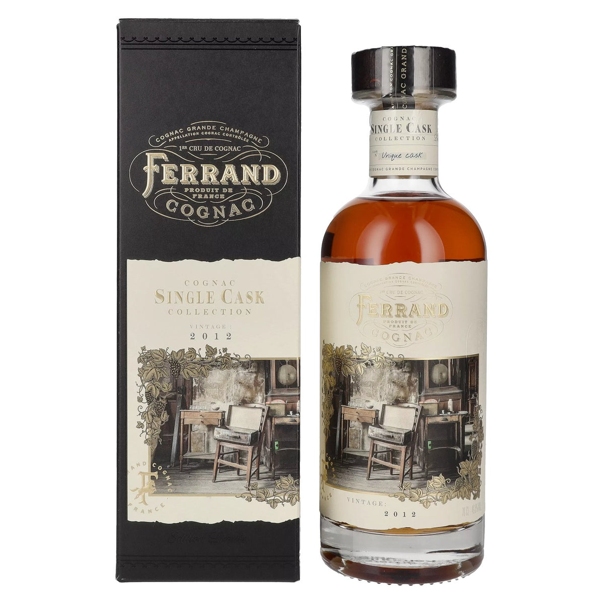 Cognac Ferrand SINGLE CASK Collection Vintage 2012 49,8% vol. 0,7l en coffret cadeau