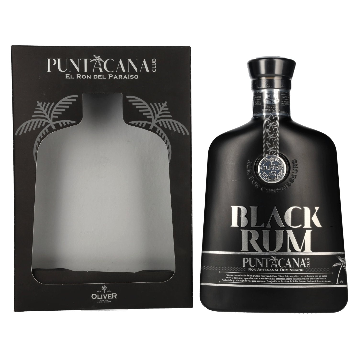 Puntacana Club BLACK RUM 38% Vol. 0,7l in geschenkverpakking