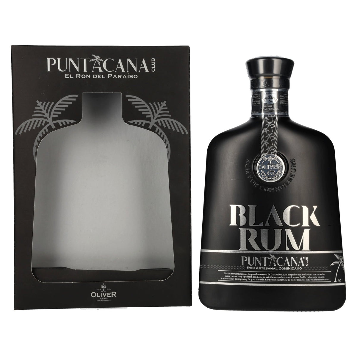Puntacana Club BLACK RUM 38% vol. 0,7 l in geschenkverpakking