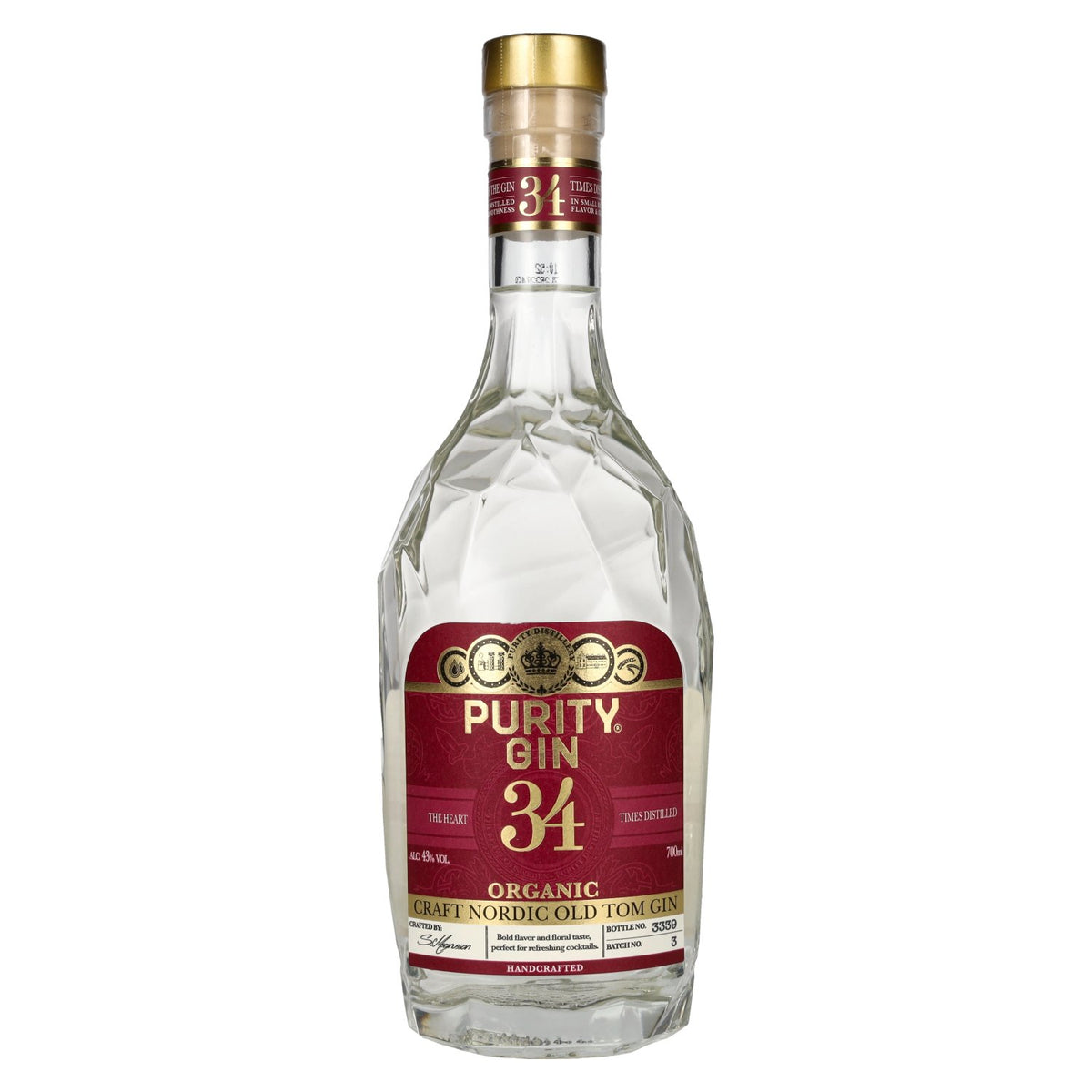 Purity 34 CRAFT NORDIC OLD TOM Bio Gin 43% Vol. 0,7l