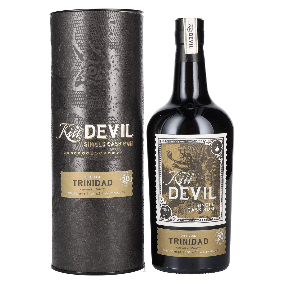 Hunter Laing Kill Devil Trinidad Caroni 20 Years Old Single Cask Rum 1998 46% Vol. 0,7l in Geschenkbox