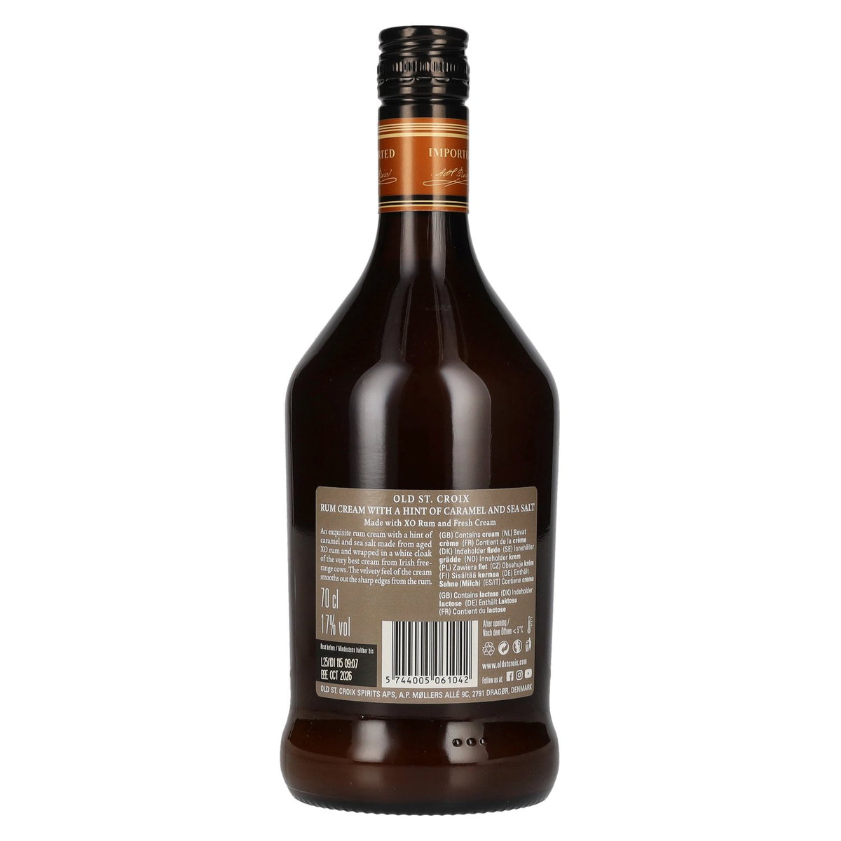 Old St. Croix A.H. Riise Caramel-Cream-Liqueur 17% Vol. 0,7l