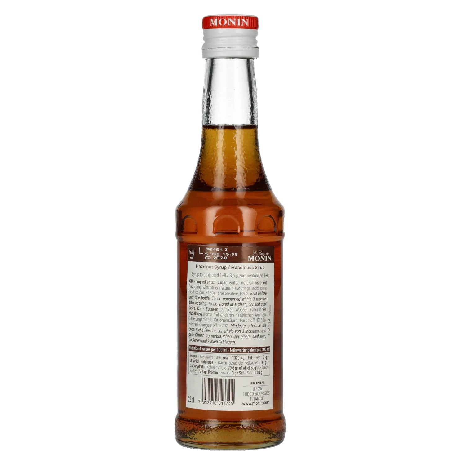 Le Sirop de Monin HAZELNUT 0.25l