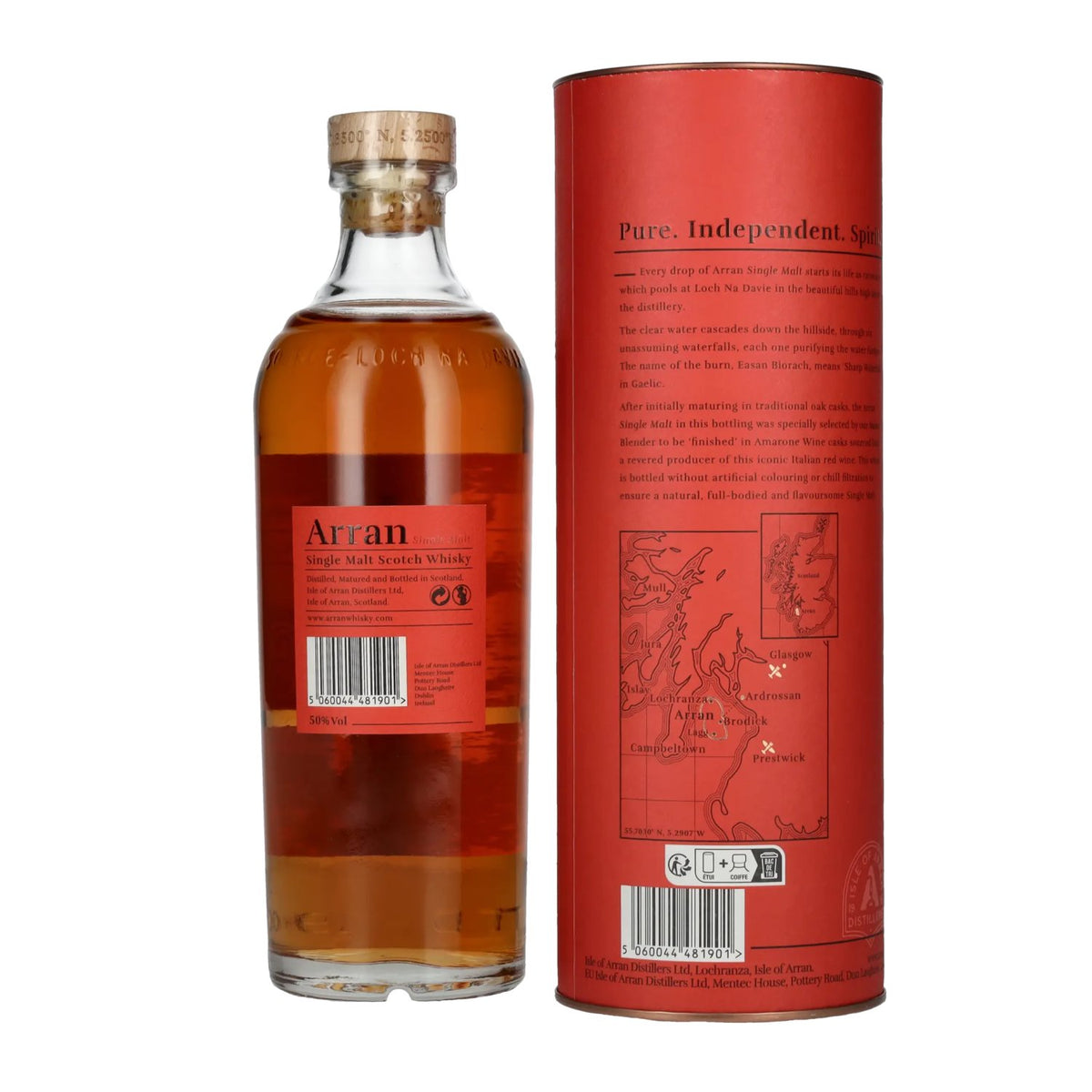 Arran Single Malt Scotch AMARONE CASK FINISH 50% Vol. 0,7l in gift box