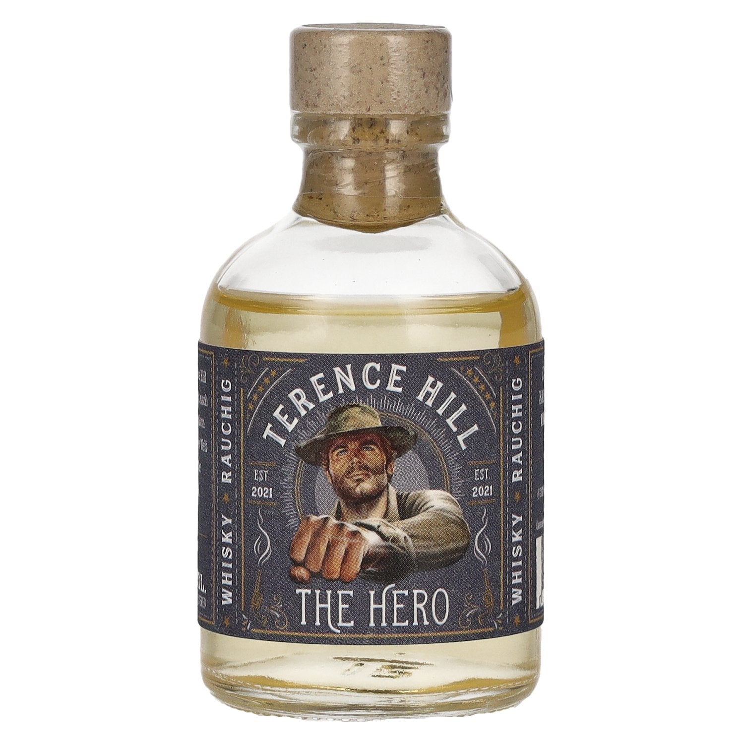 Terence Hill THE HERO Whisky Rookwaar 49% Vol. 0,05l