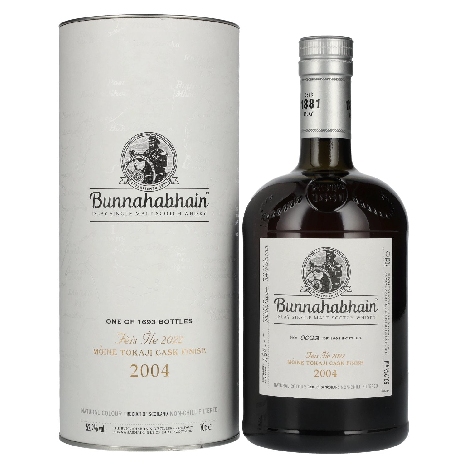 Bunnahabhain MÒINE TOKAJI CASK FINISH Limited Release Fèis Ìle 2022 52,2% Vol. 0,7l in Geschenkbox