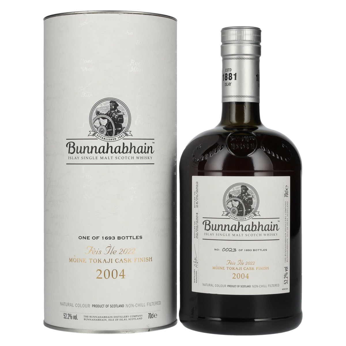 Bunnahabhain MÒINE Tokaji CASK FINISH Édition limitée Fèis Ìle 2022 52,2 % vol. 0,7 l dans un coffret cadeau