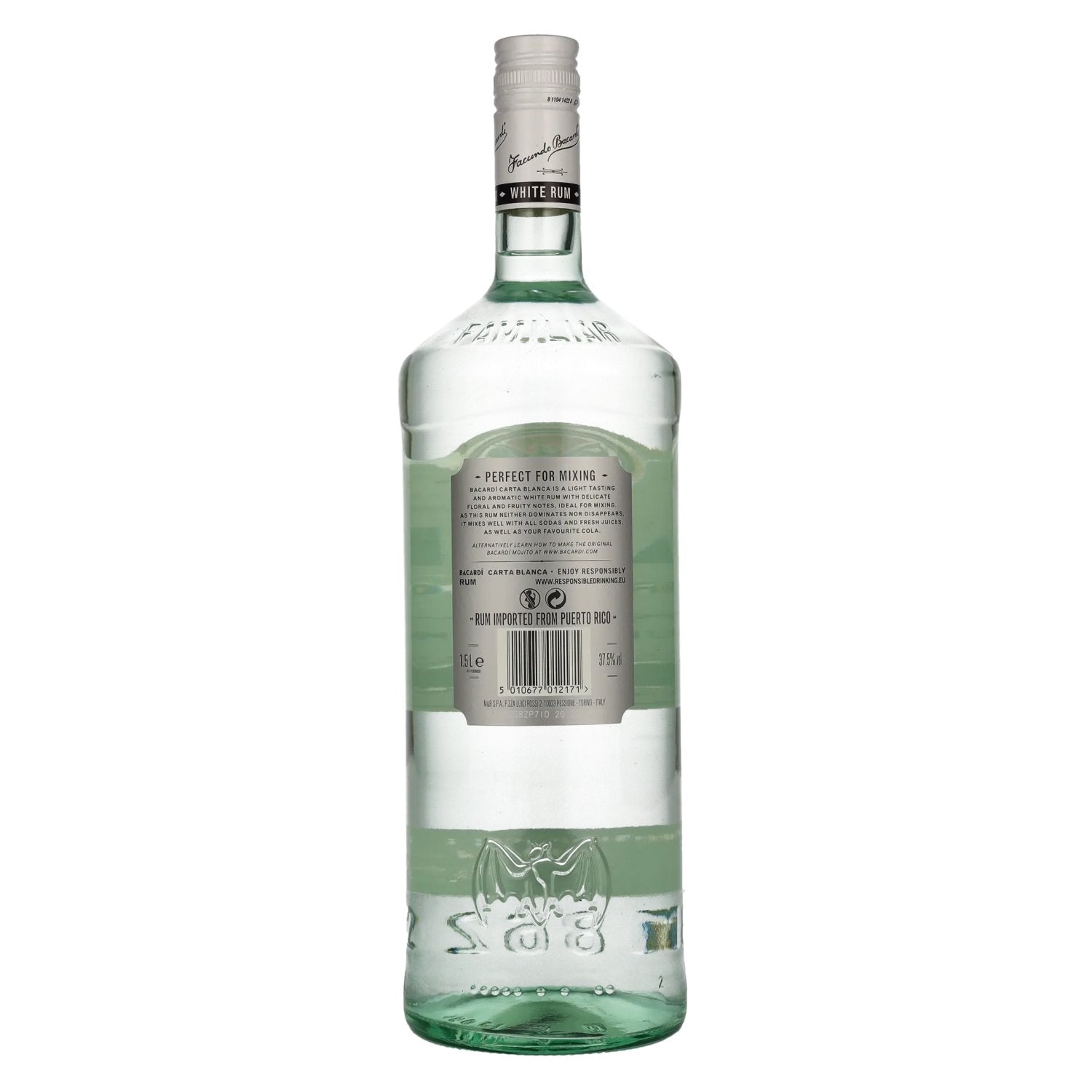 Bacardi Ron Carta Blanca Superior 37,5% vol. 1,5l