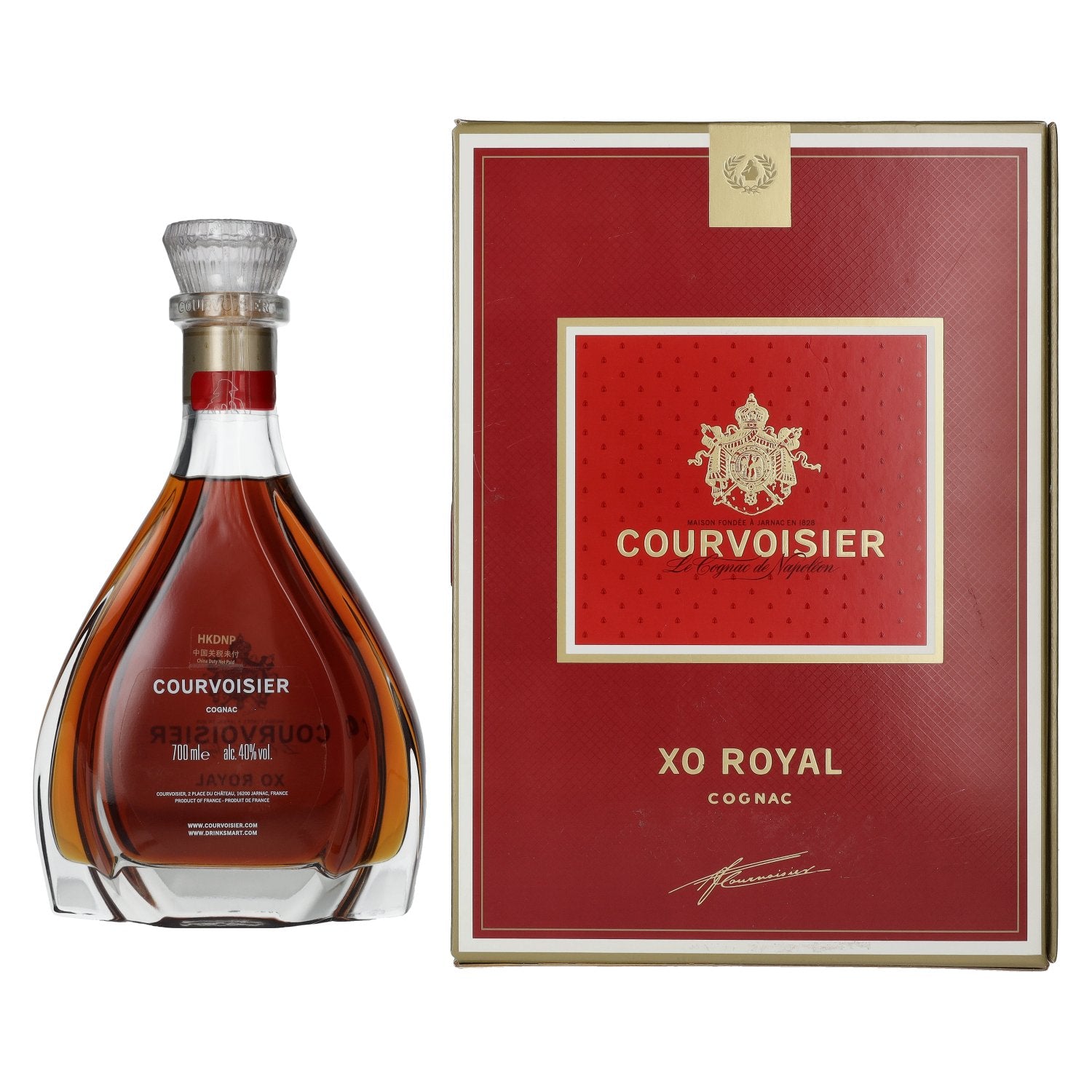 Courvoisier XO ROYAL Le Cognac de Napoléon 40% Vol. 0,7l en boîte cadeau
