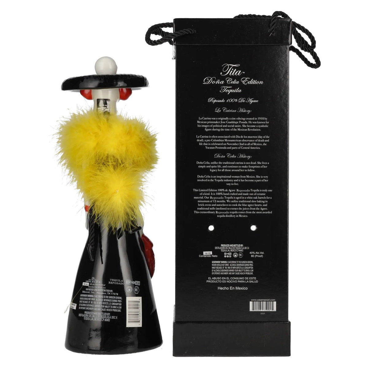 Dona Celia Tequila Reposado 100% agave 40% vol. 0,7 l in geschenkverpakking