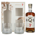 Don Q RESERVA Añejo 7 Años Puerto Rican Rum 40% ABV 0.7l in a gift box with 2 glasses