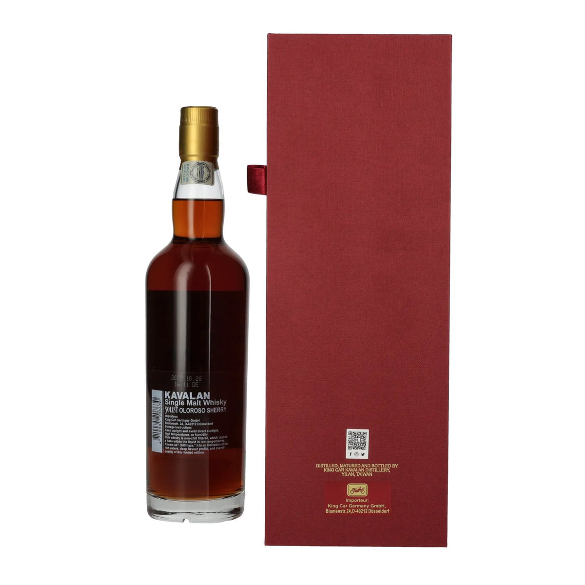 Kavalan SOLIST Single Malt Whisky Oloroso Sherry Cask 59,4% vol. 0,7 l in geschenkverpakking