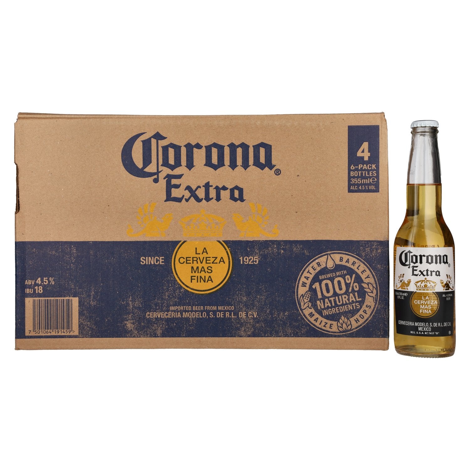 Corona Extra 4.5% ABV 4x6x0.355l