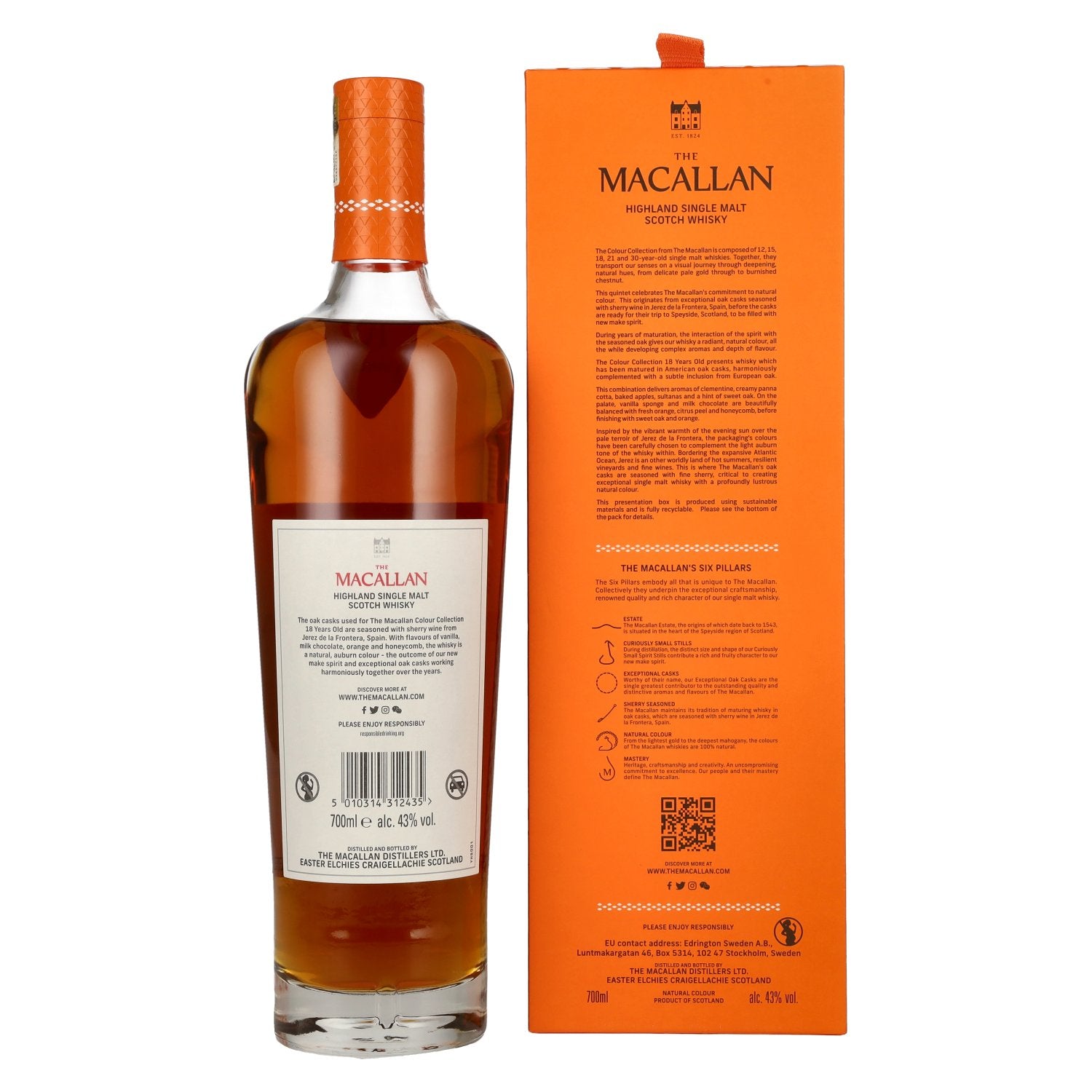 The Macallan 18 Years Old Colour Collection 43% Vol. 0,7l in gift box