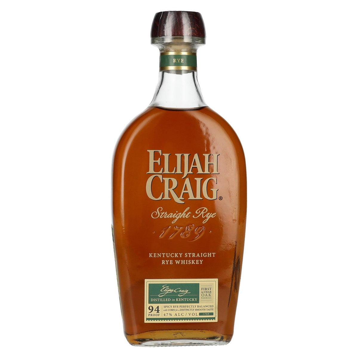 Elijah Craig Kentucky Straight Rye Whiskey 94 Proof 47 % vol. 0,7 l