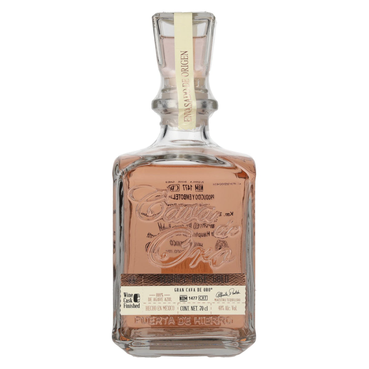 Gran Cava de Oro Tequila ROSA 100 % d'agave bleu, 40 % vol., 0,7 l