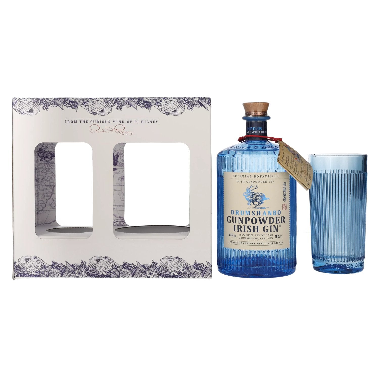 Drumshanbo Gunpowder Irish Gin 43% Vol. 0,7l in gift box with glass