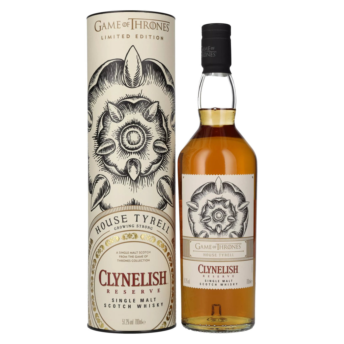 Clynelish Reserve GAME OF THRONES House Tyrell Single Malt Collection 51,2% vol. 0,7l en coffret cadeau