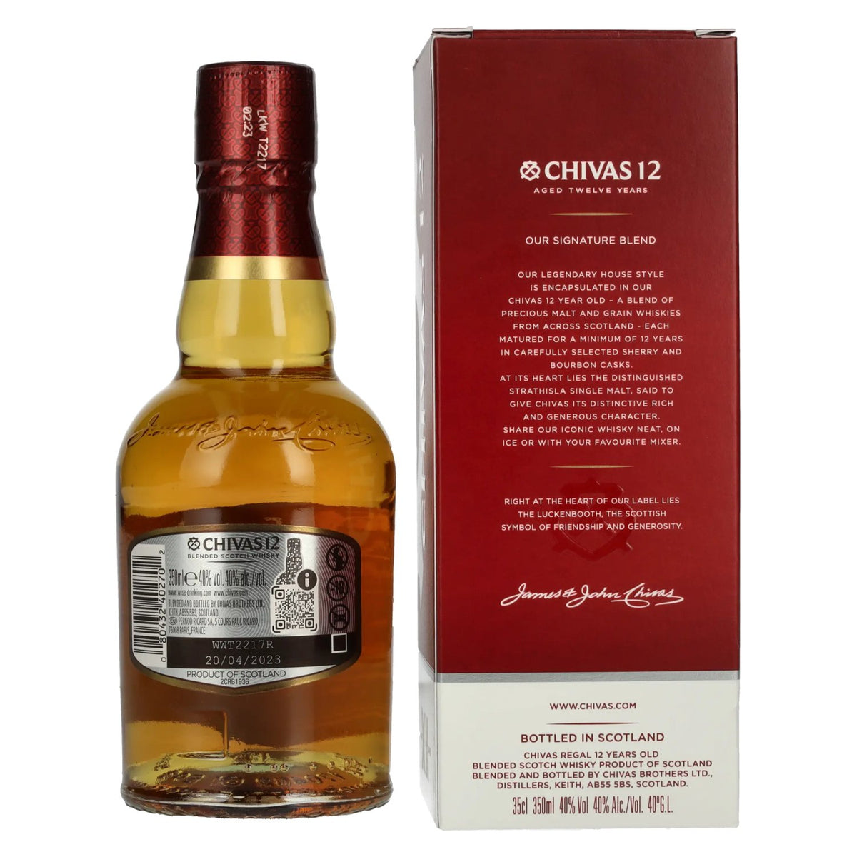 Chivas Regal 12 Years Old Blended Scotch Whisky 40% Vol. 0,35l in Geschenkbox