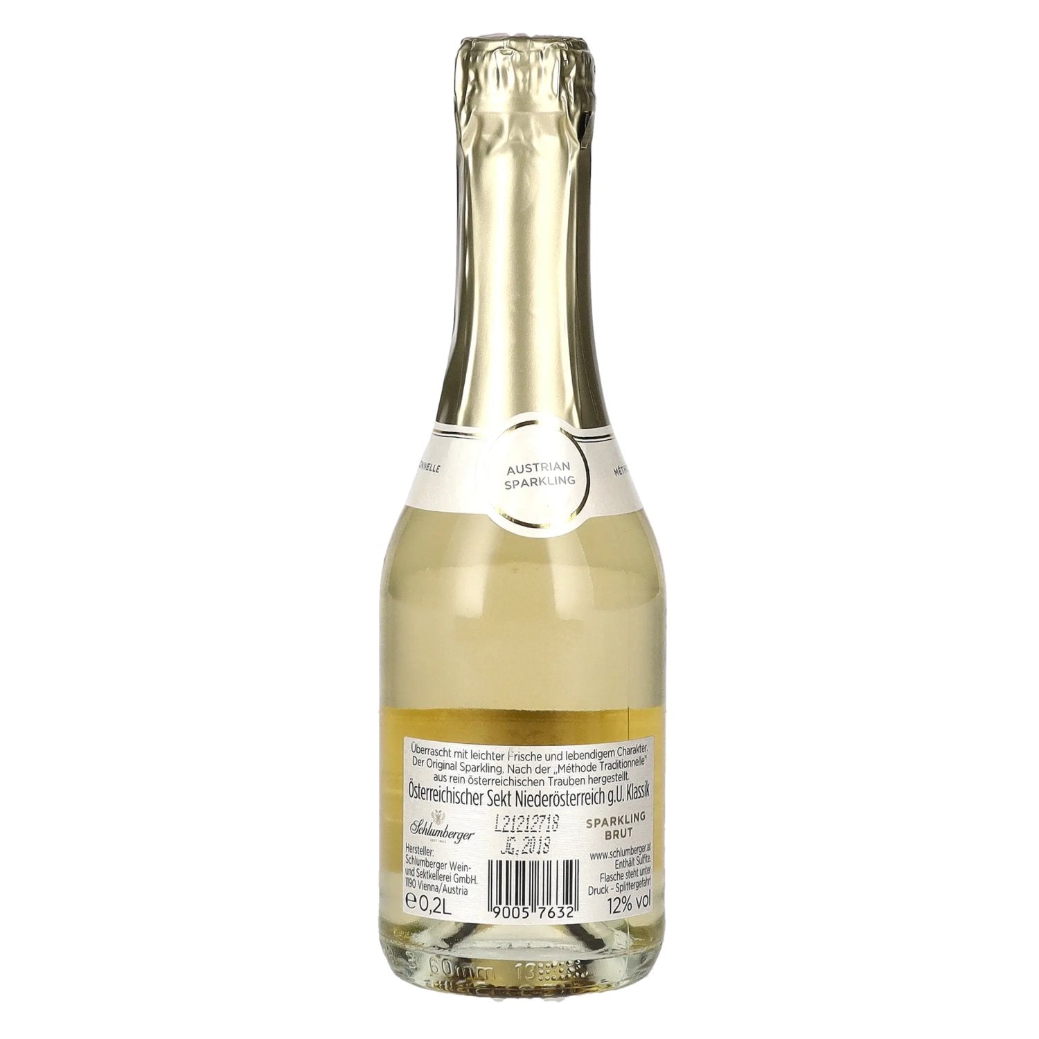 Schlumberger Sparkling Jahrgangssekt Brut 12% Vol. 0,2l