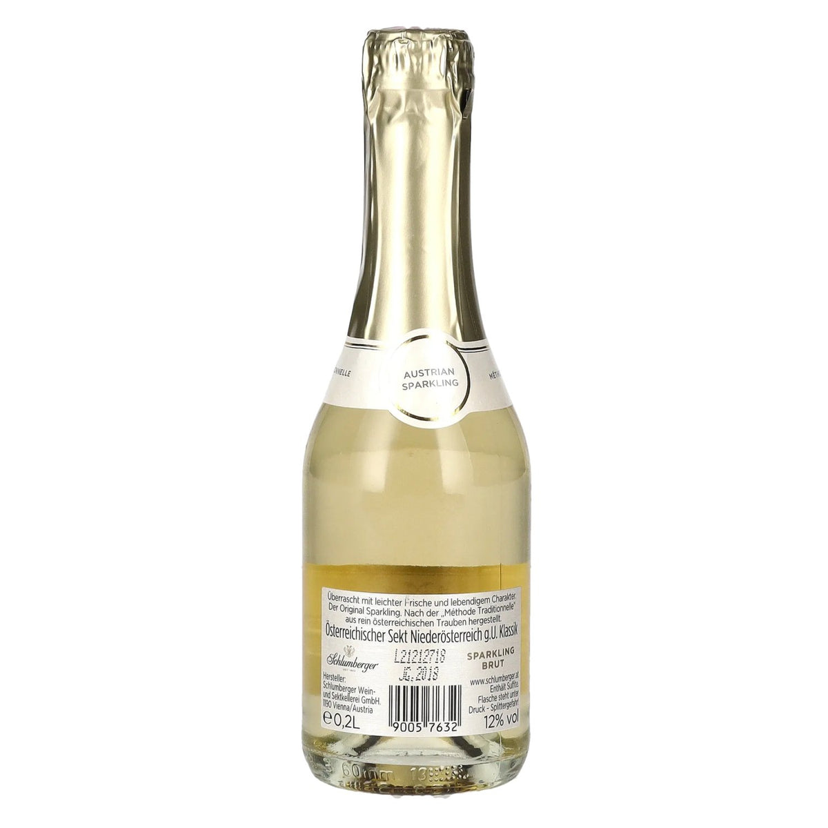 Schlumberger Sparkling Vintage Brut 12% ABV 0.2 l