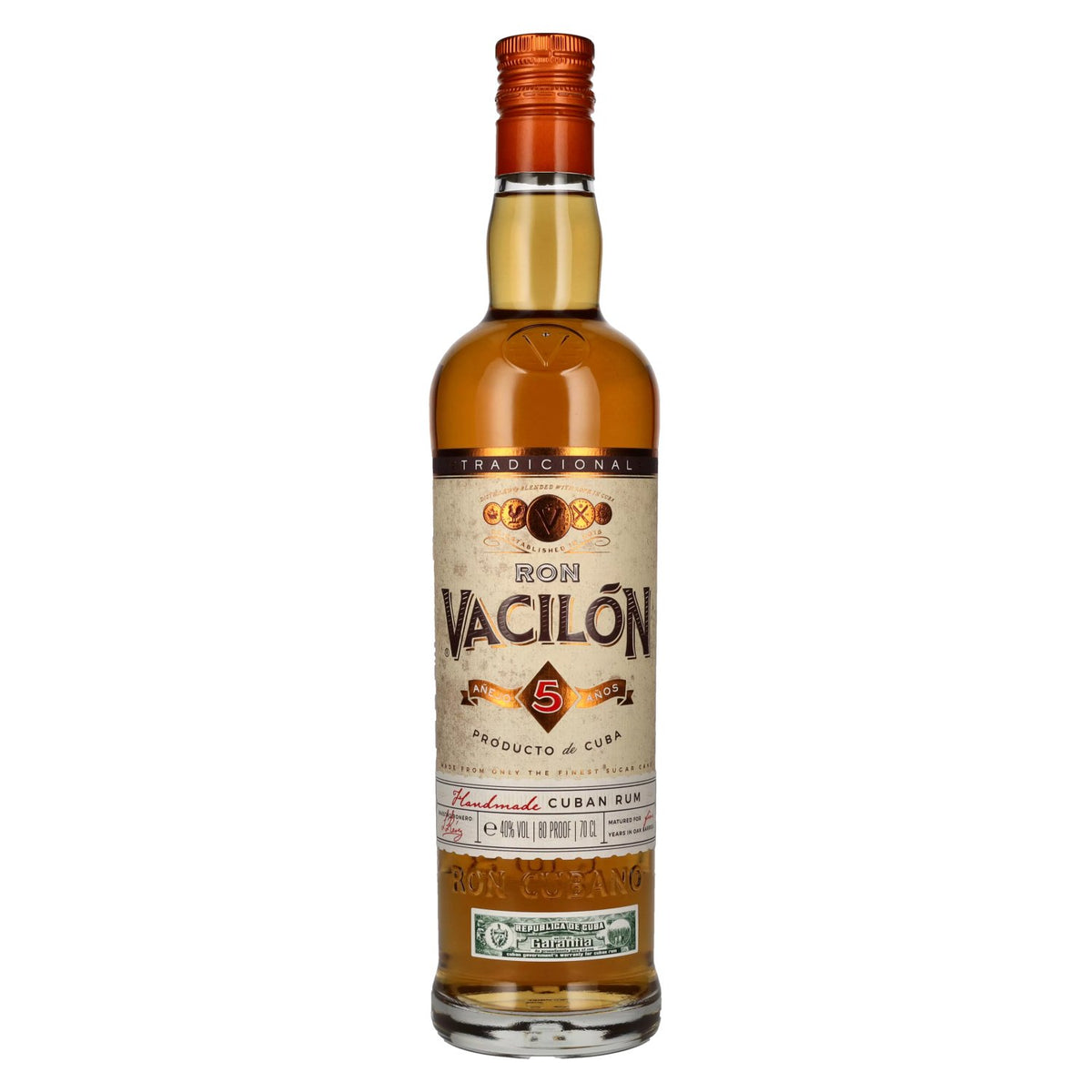 Ron Vacilón TRADICIONAL Añejo 5 Años 40% Vol. 0,7l