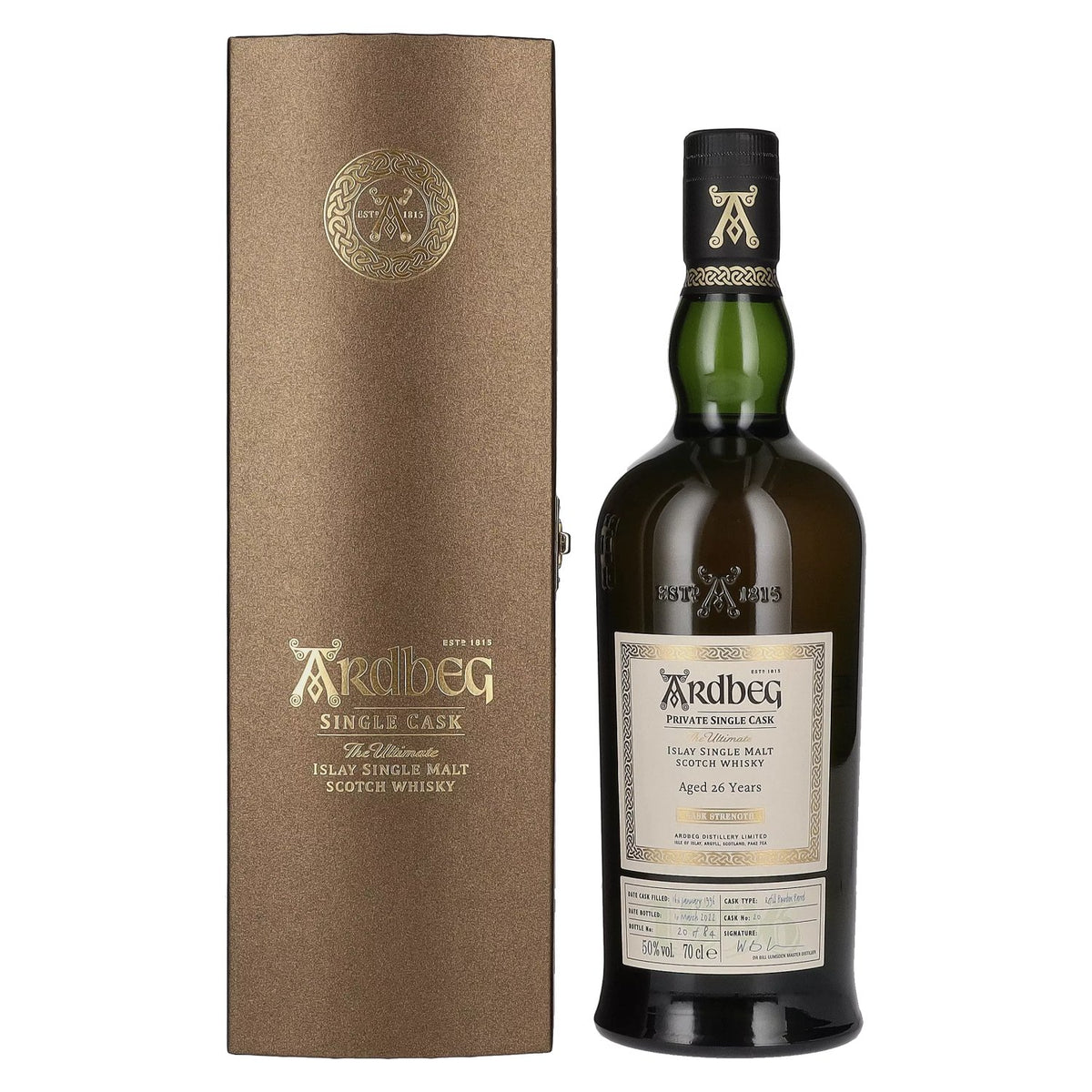 Ardbeg 26 Years Old The Ultimate Private Single Cask Whisky 50% Vol. 0,7l in Geschenkbox