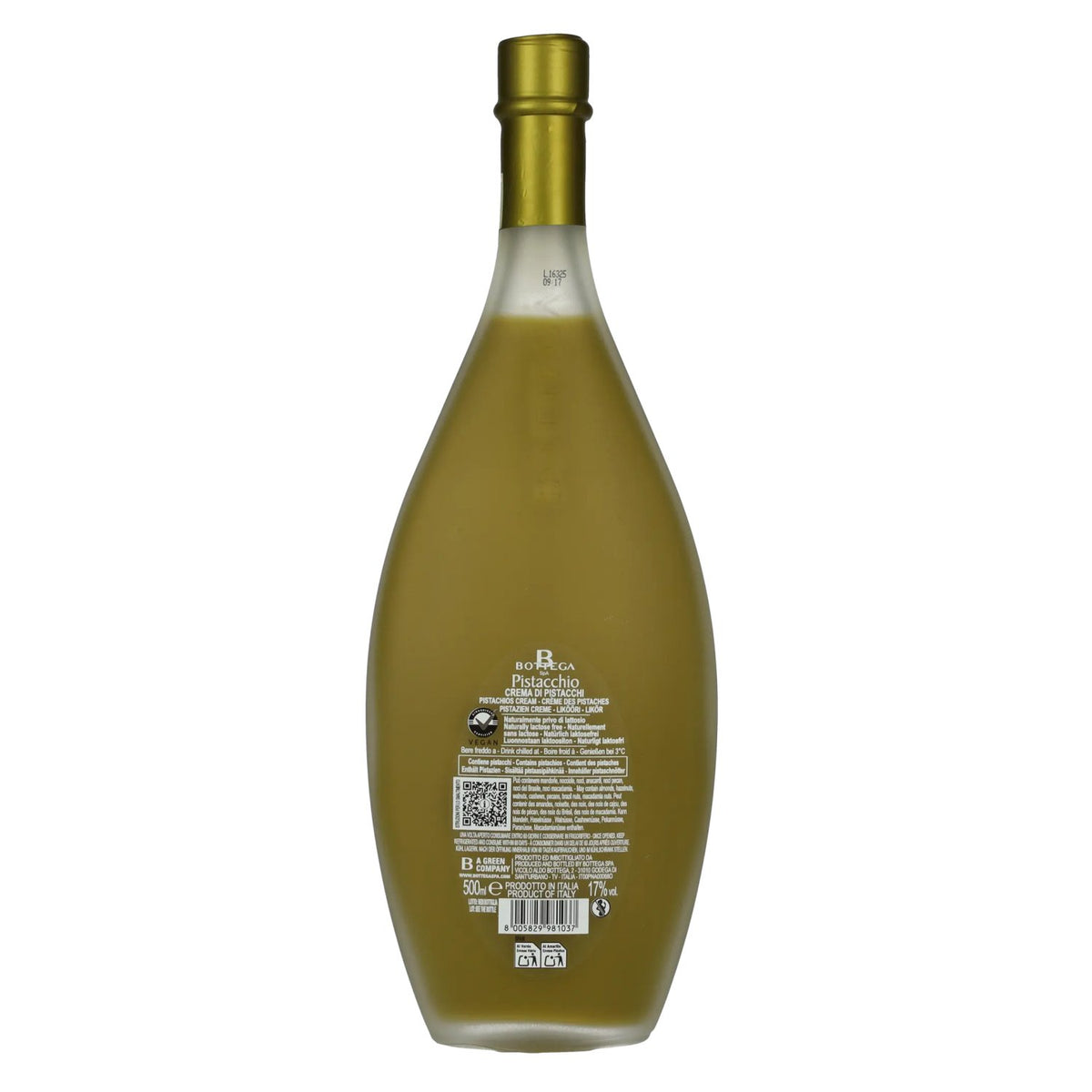 Bottega Crema di PISTACCHIO Roomlikeur 17% Vol. 0,5l