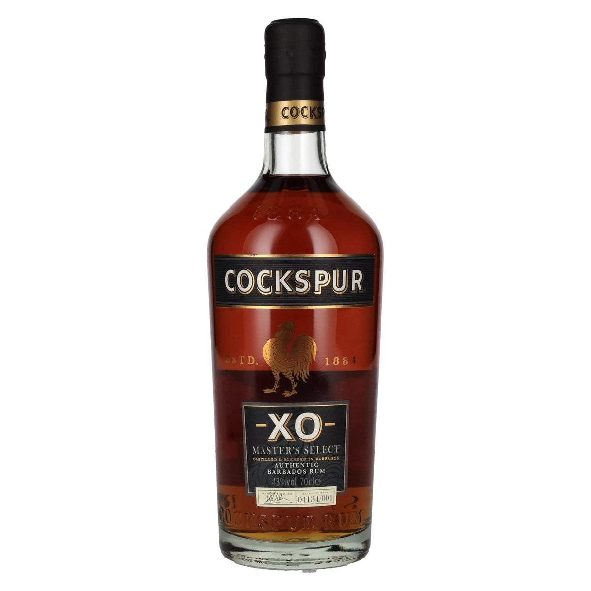 Cockspur XO MASTER'S SELECT Authentieke Barbados Rum 43% Vol. 0,7l
