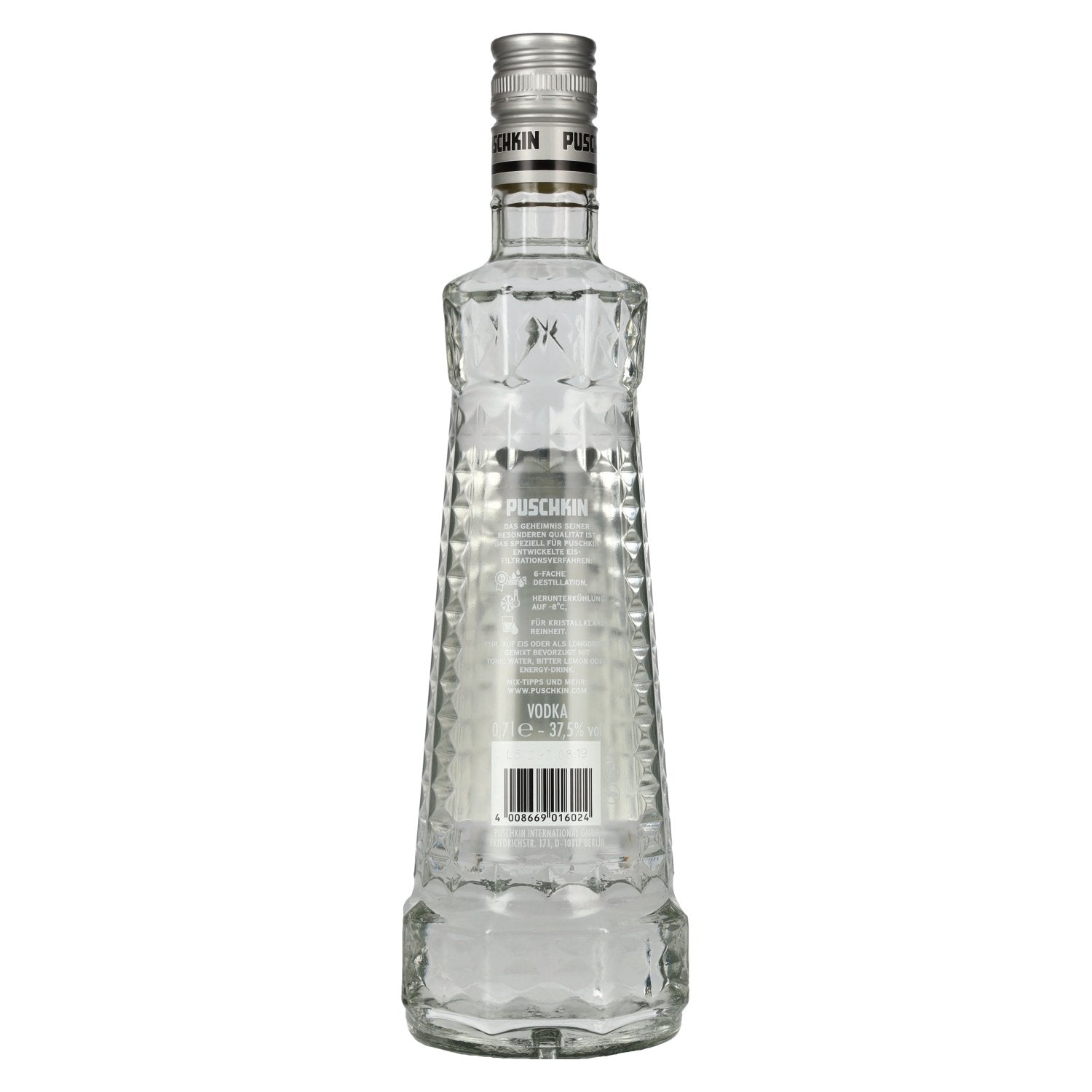 Puschkin Ice-Filtered Vodka 37,5% Vol. 0,7l