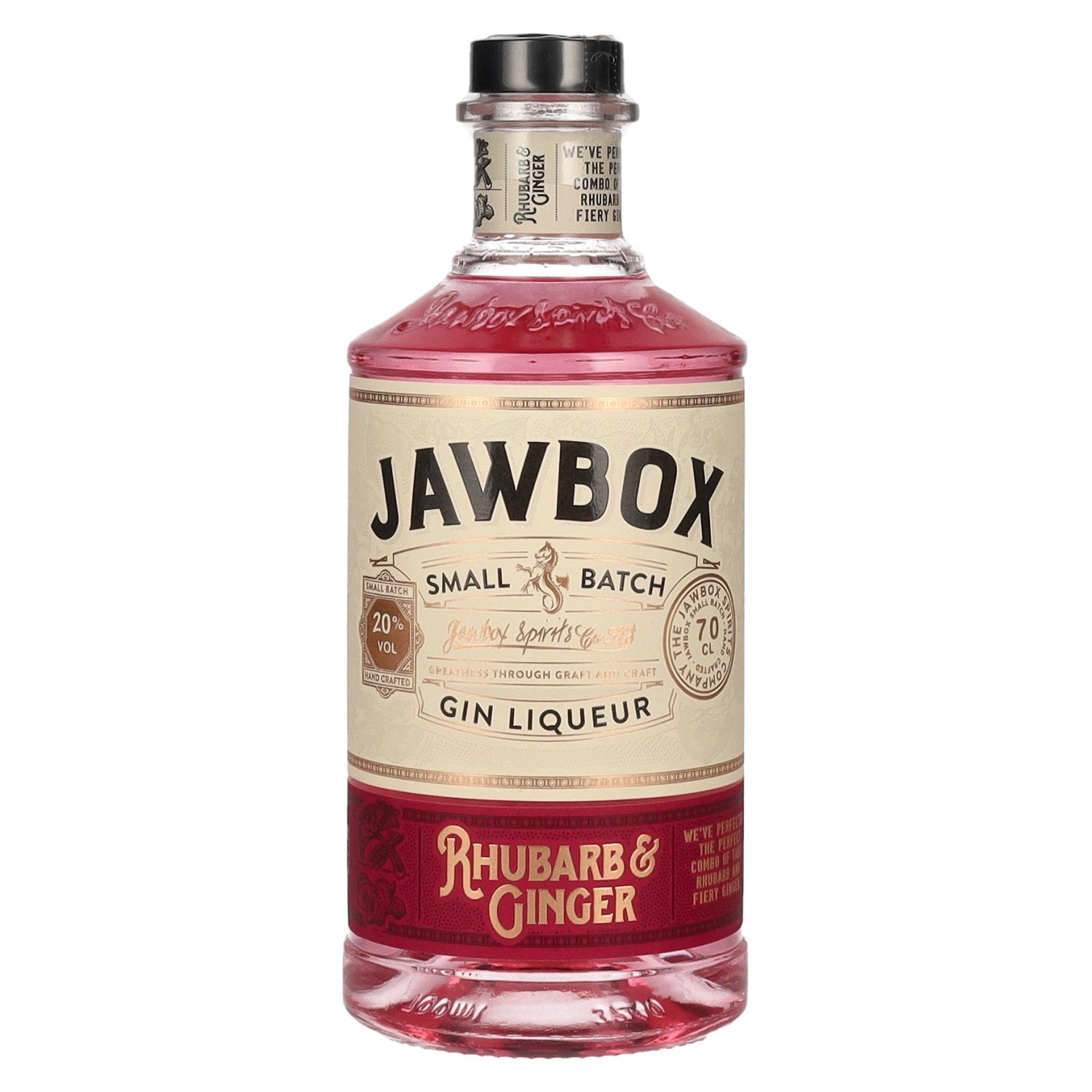 Jawbox RHUBARB &amp; GINGER Small Batch Gin Liqueur 20% Vol. 0,7l