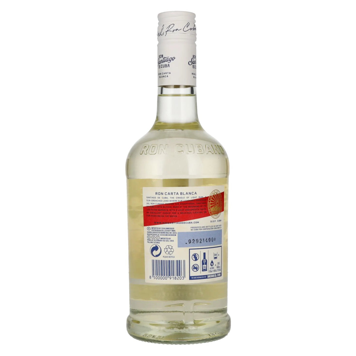 Ron Santiago de Cuba Ron Carta Blanca 38% vol. 0,7 l