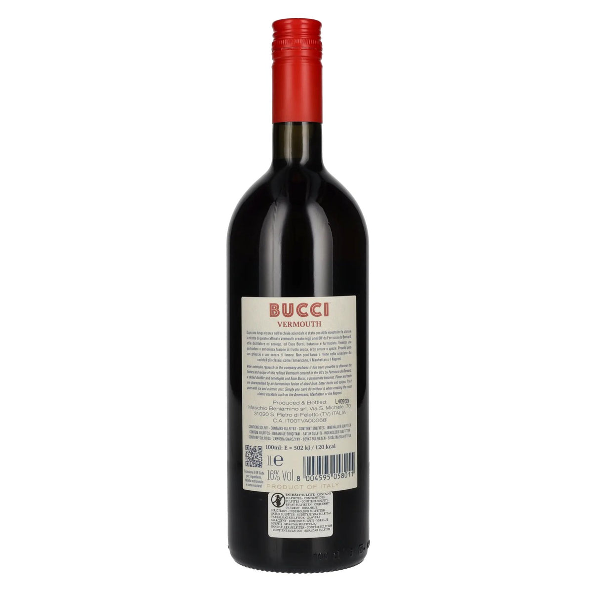 Bucci Vermout Zoete Rosso 16% Vol. 1l