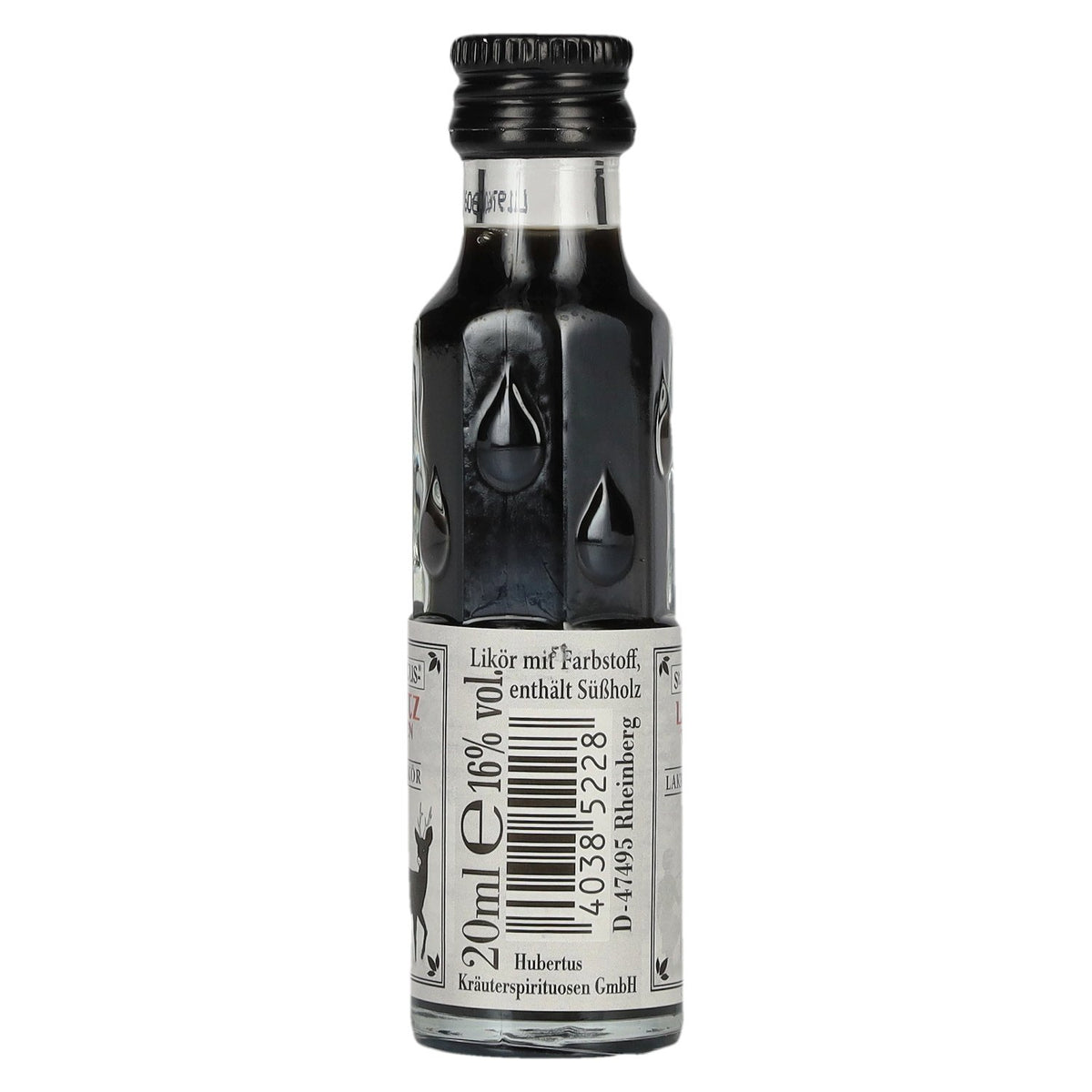 St. Hubertus LAKRITZ Druppels drop likeur 16% vol. 24x0,02 l