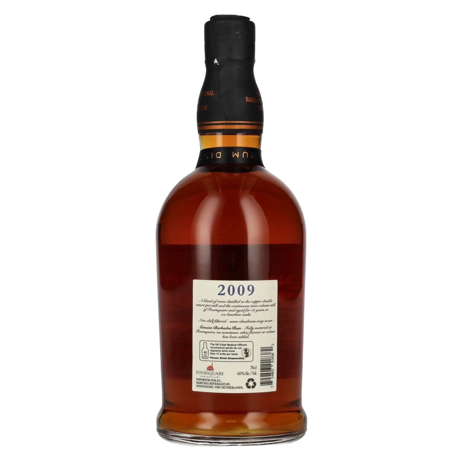 Foursquare 12 Jaar Oude Single Blended Rum 2009 60% Vol. 0,7l