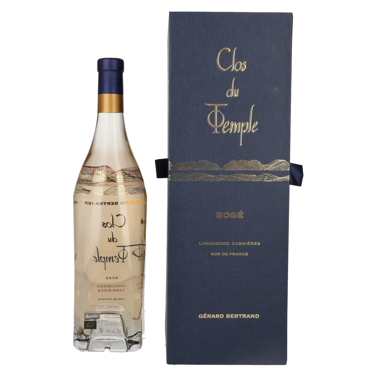 Gérard Bertrand Clos du Temple Rosé 2022 14% ABV 0.75l in a gift box