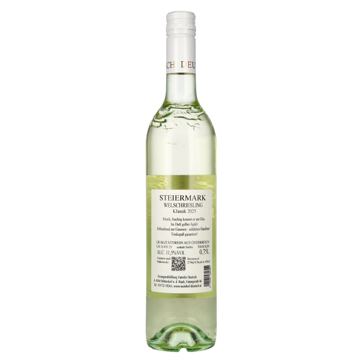 Allemand Welschriesling Klassik Steiermark 2025 11,5% Vol. 0,75l