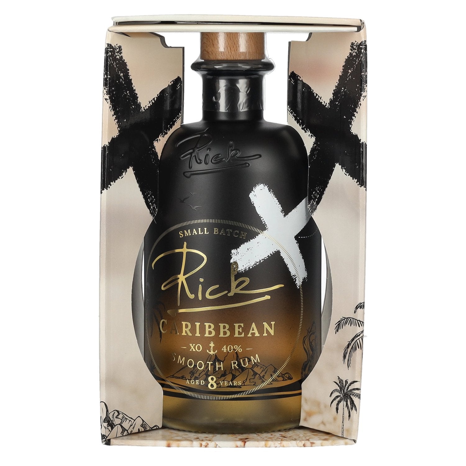 Rick Caribbean XO 8 Years Old Smooth Rum 40% Vol. 0,5l in Geschenkbox