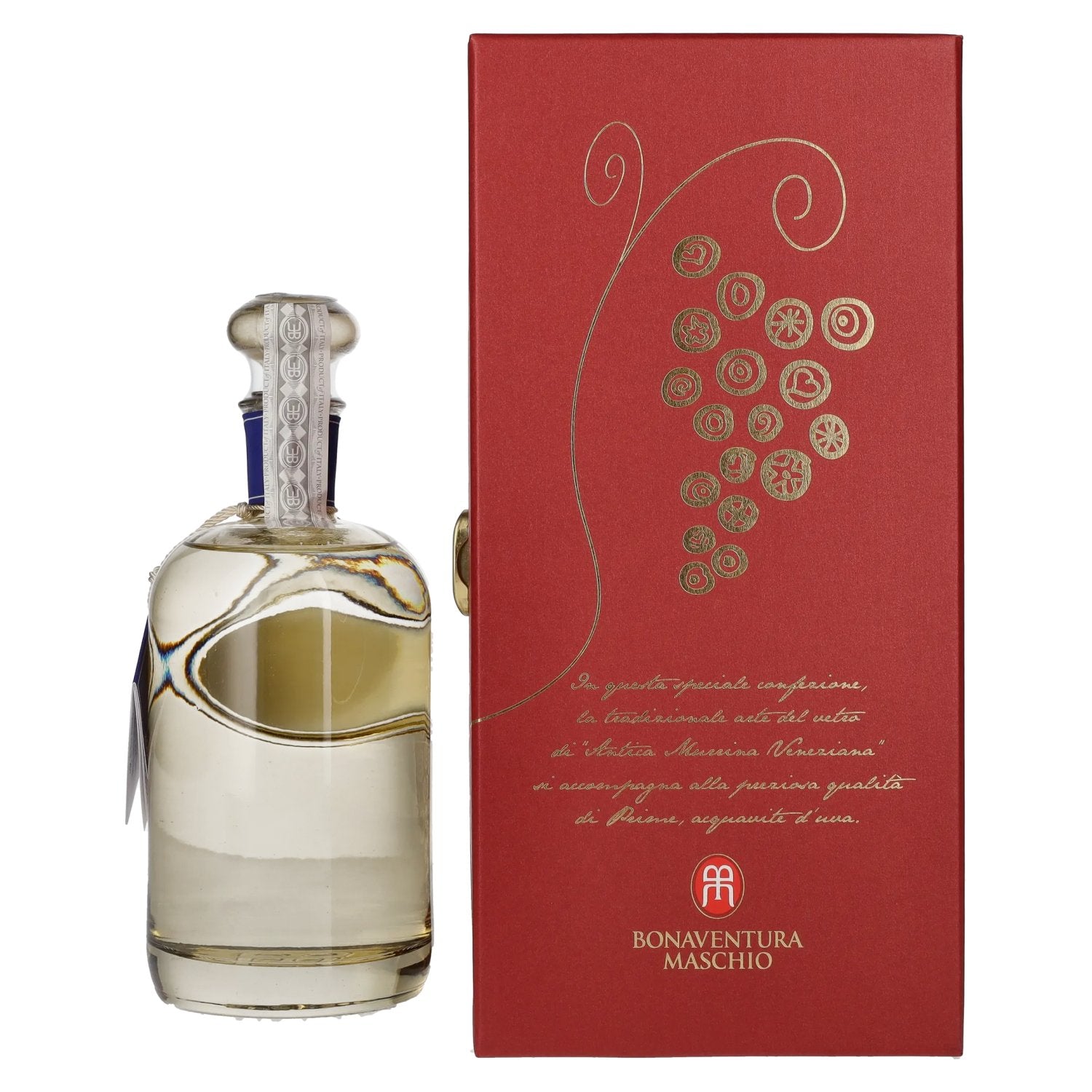 Bonaventura Maschio PRIME Zibibbo 40% Vol. 0,7l in geschenkverpakking