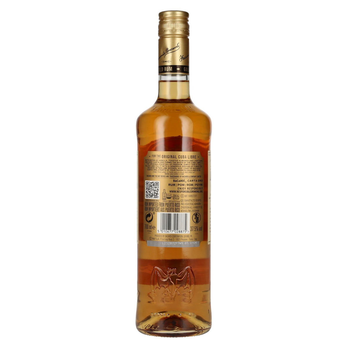Bacardi Carta Oro 37,5 % vol. 0,7 l