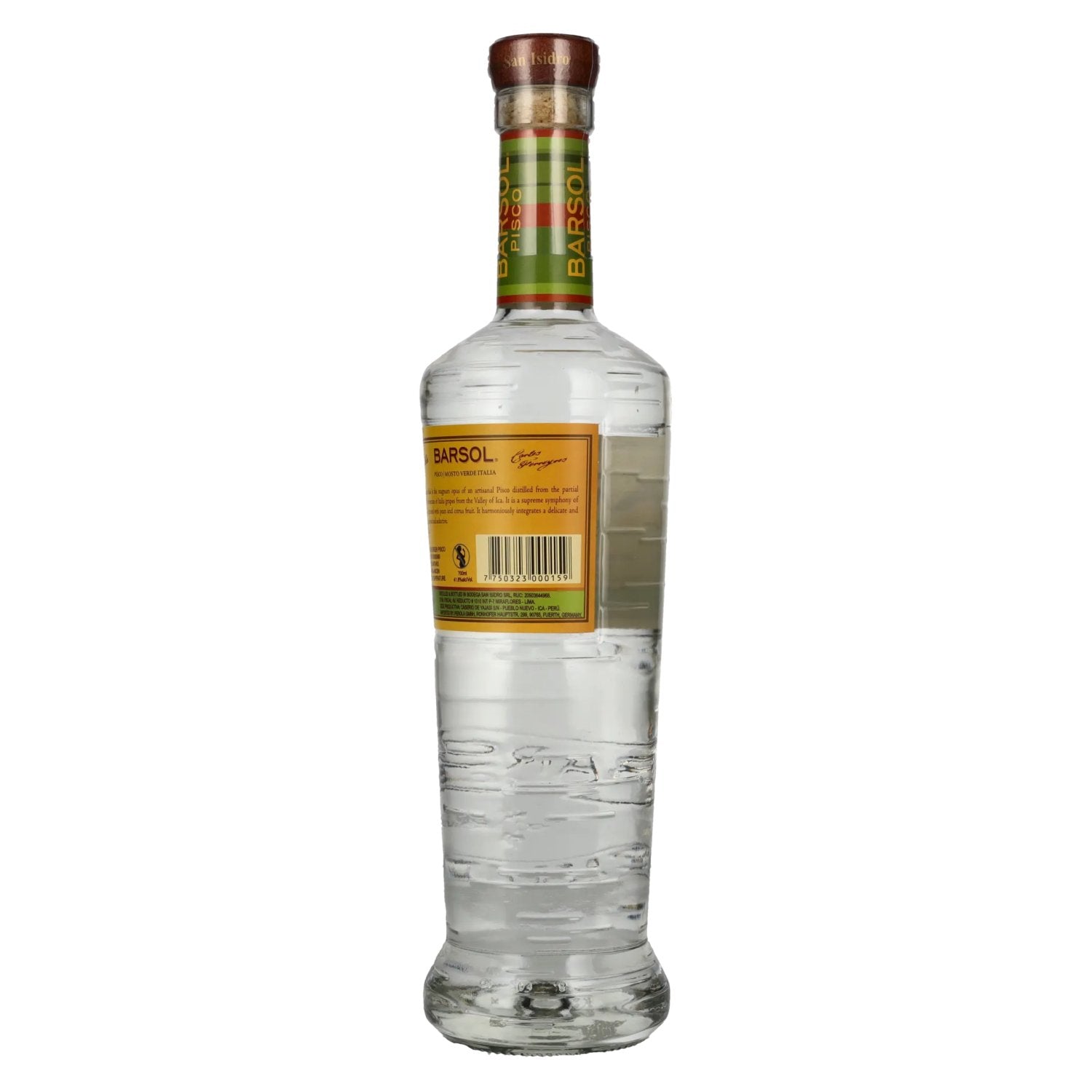 Barsol Pisco MOSTO VERDE ITALIA 41,8% vol. 0,7l