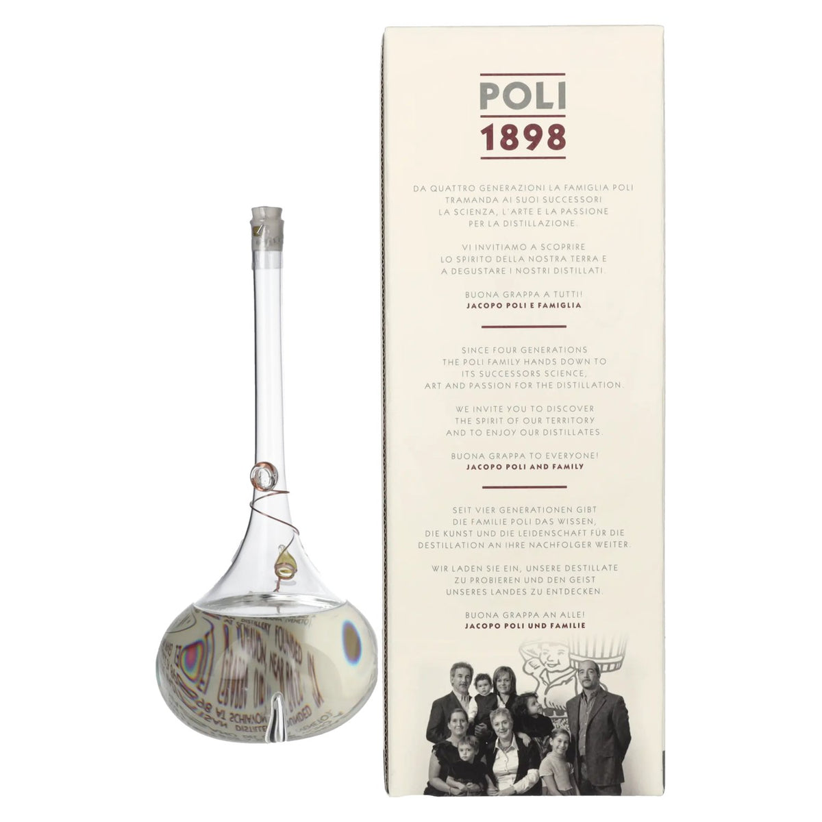 Poli Grappa Amorosa di Settembre Vespaiolo 40% Vol. 0,5l in Geschenkbox