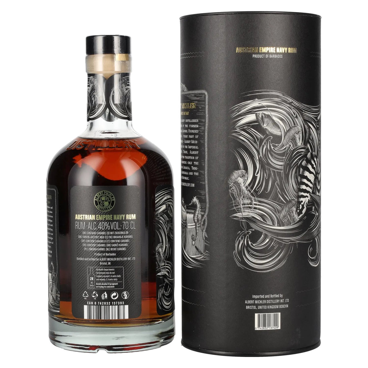 Austrian Empire Navy Rum ANNIVERSARY 40% Vol. 0,7l in geschenkverpakking