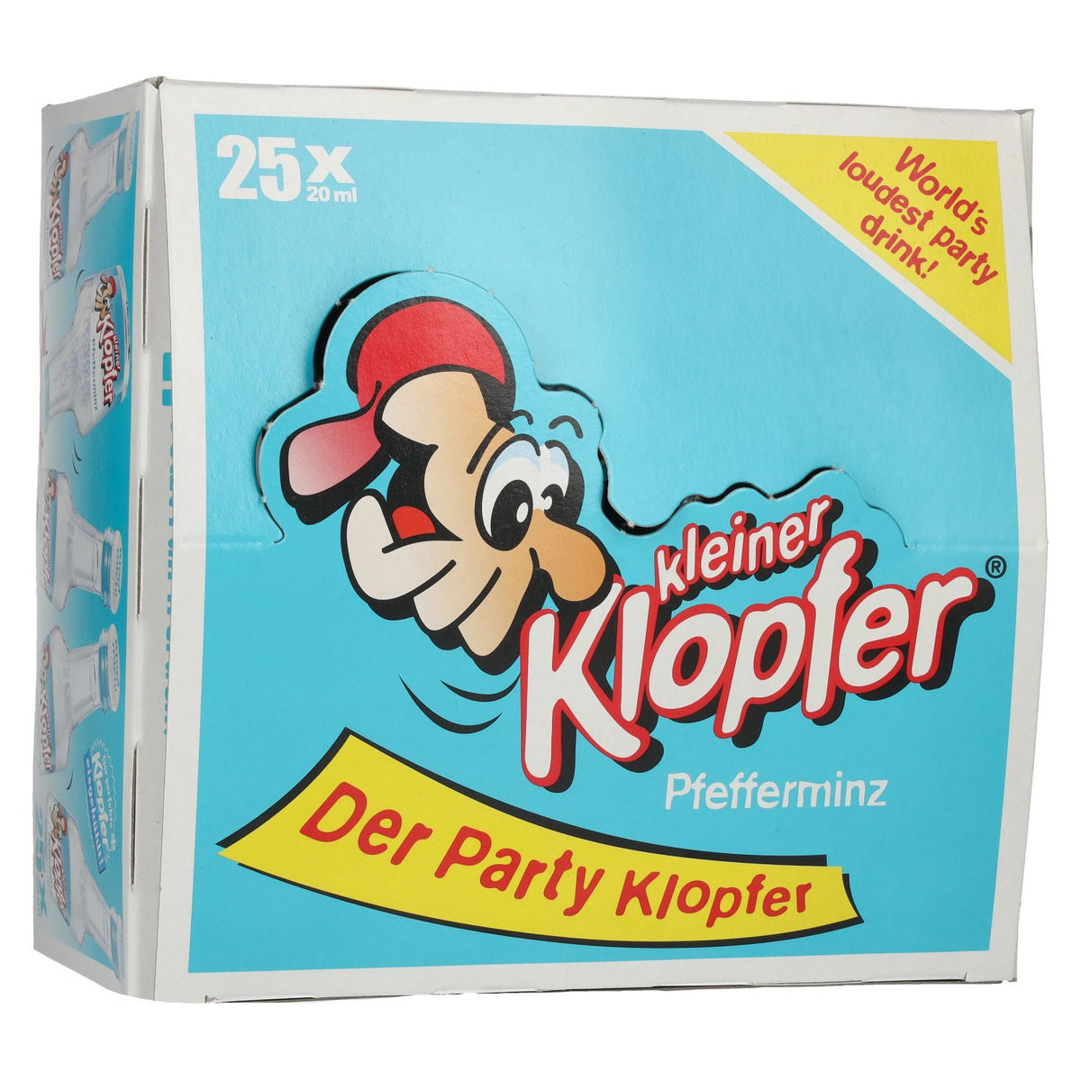 Kleiner Klopfer Peppermint 18% ABV 25 x 0.02 l