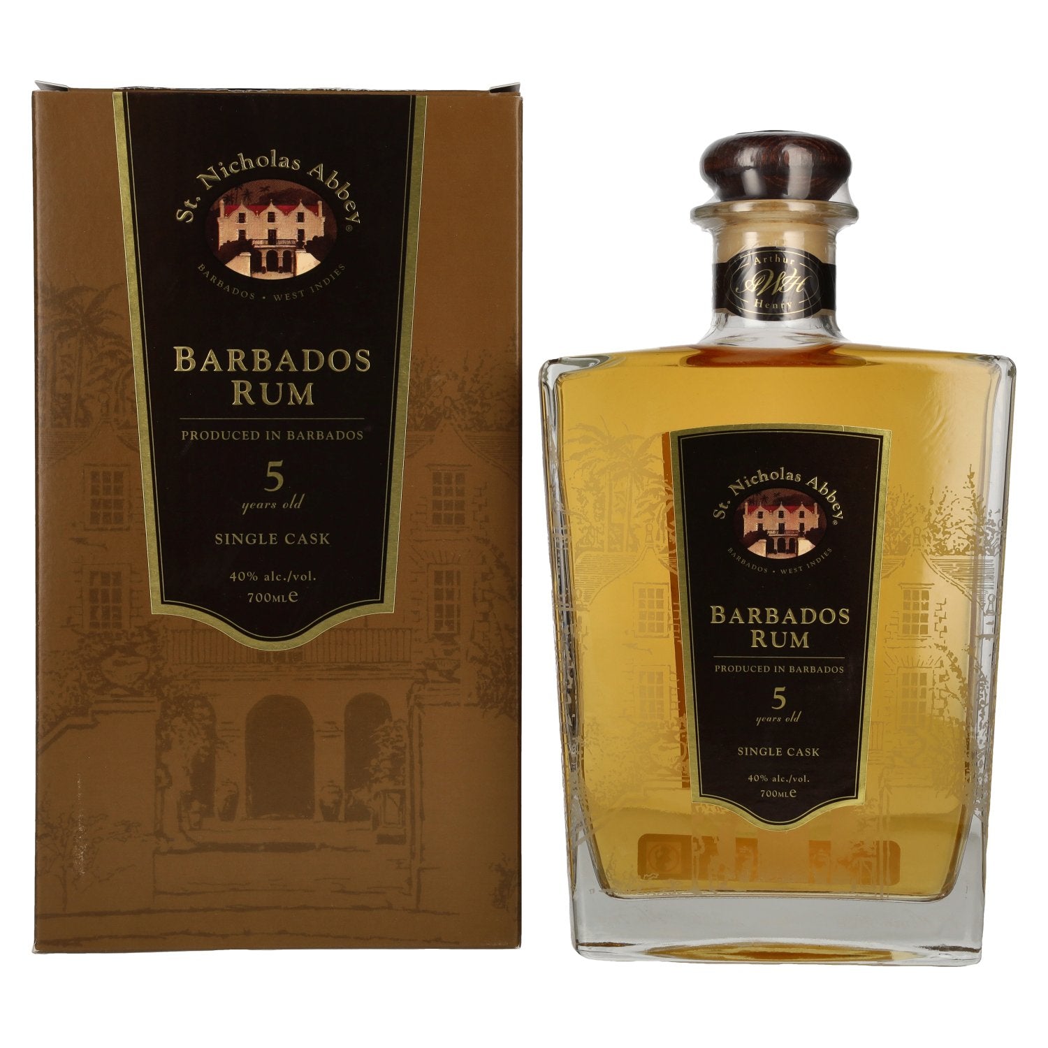 St. Nicholas Abbey Barbados Rum 5 Years Old Single Cask 40% Vol. 0,7l in Geschenkbox
