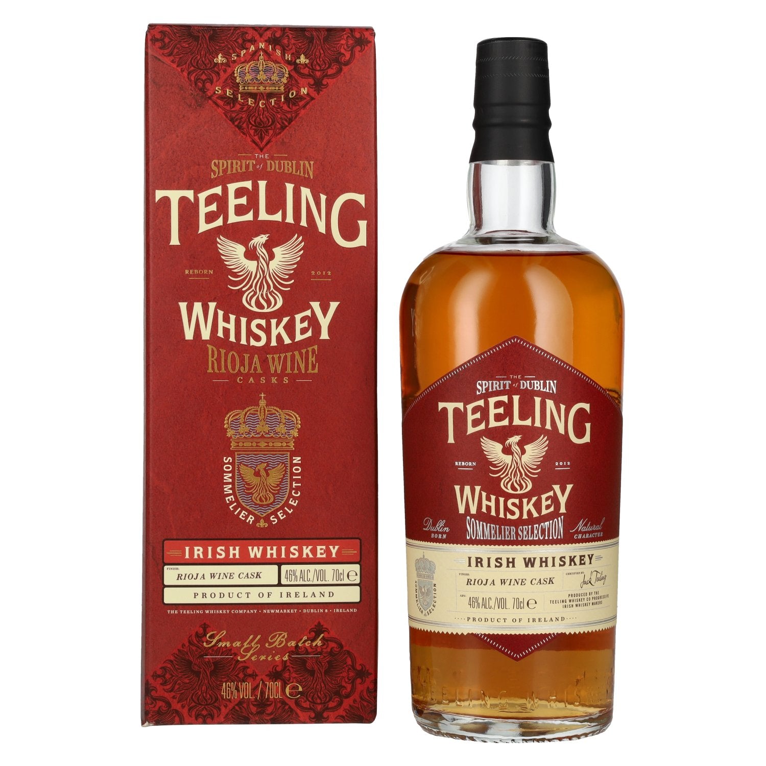 Teeling Whiskey Sommelier Selectie RIOJA WIJNvat 46% Vol. 0,7l in geschenkverpakking