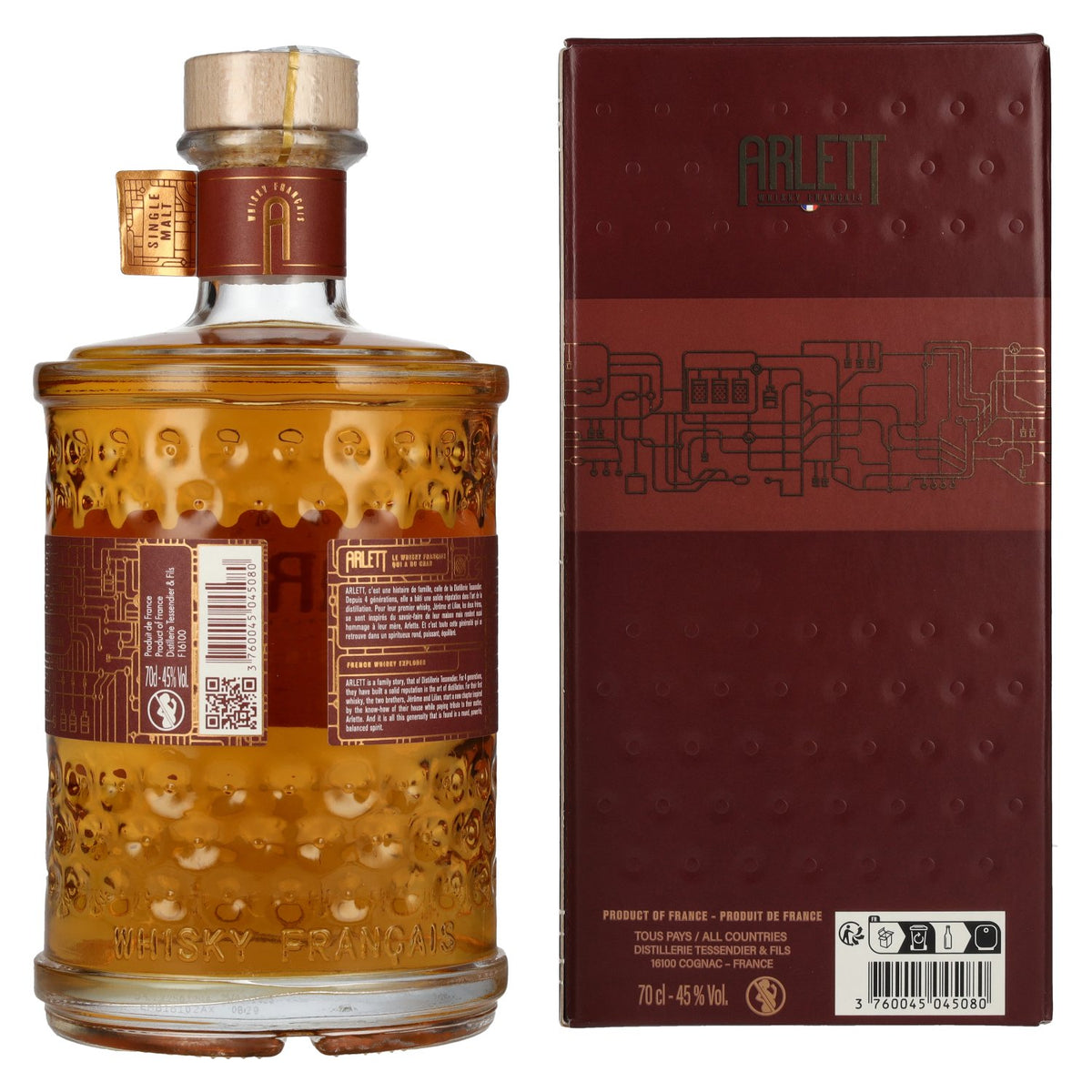 ARLETT Original Single Malt Whisky 45% Vol. 0,7l in Geschenkbox