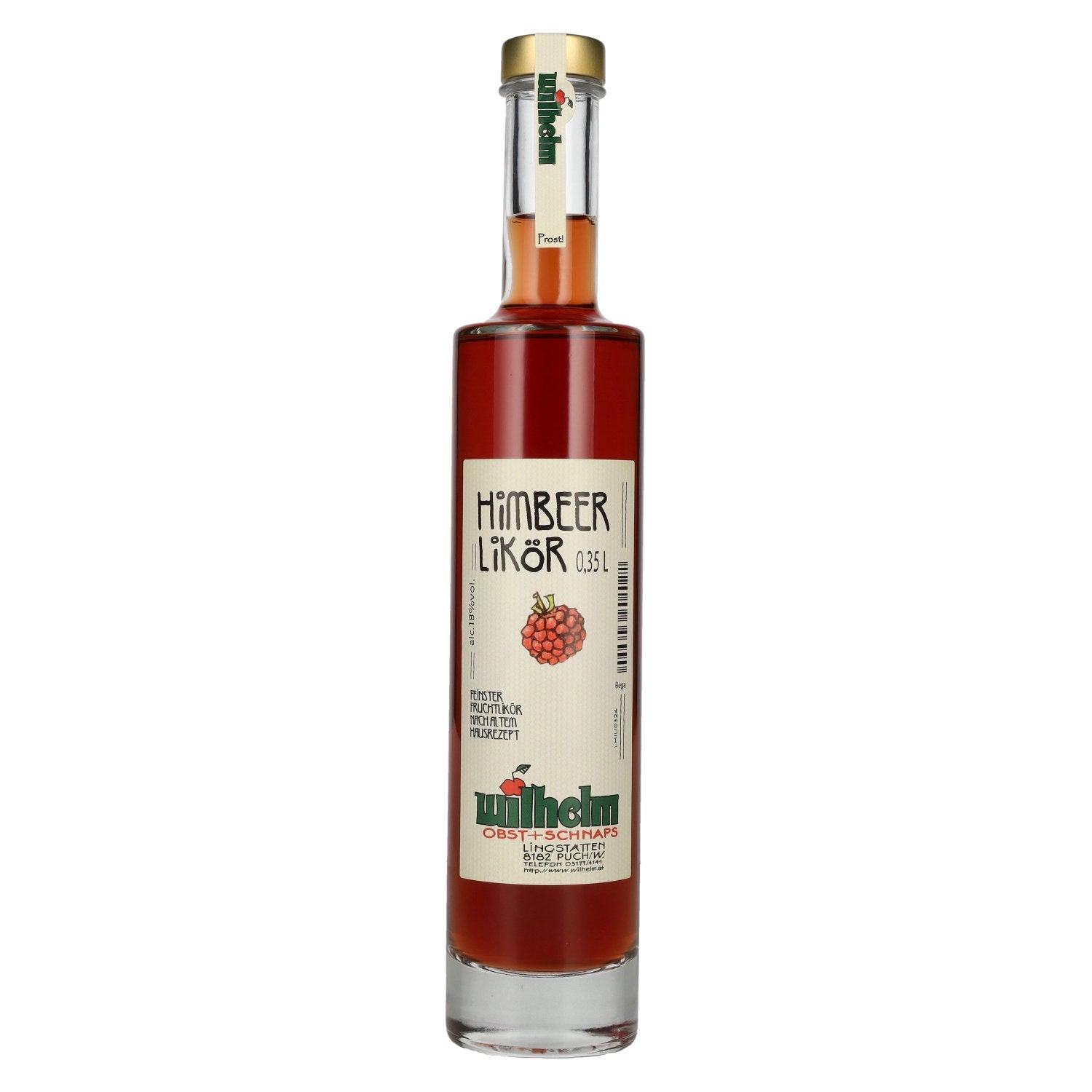 Wilhelm frambozenlikeur 18% vol. 0.35l
