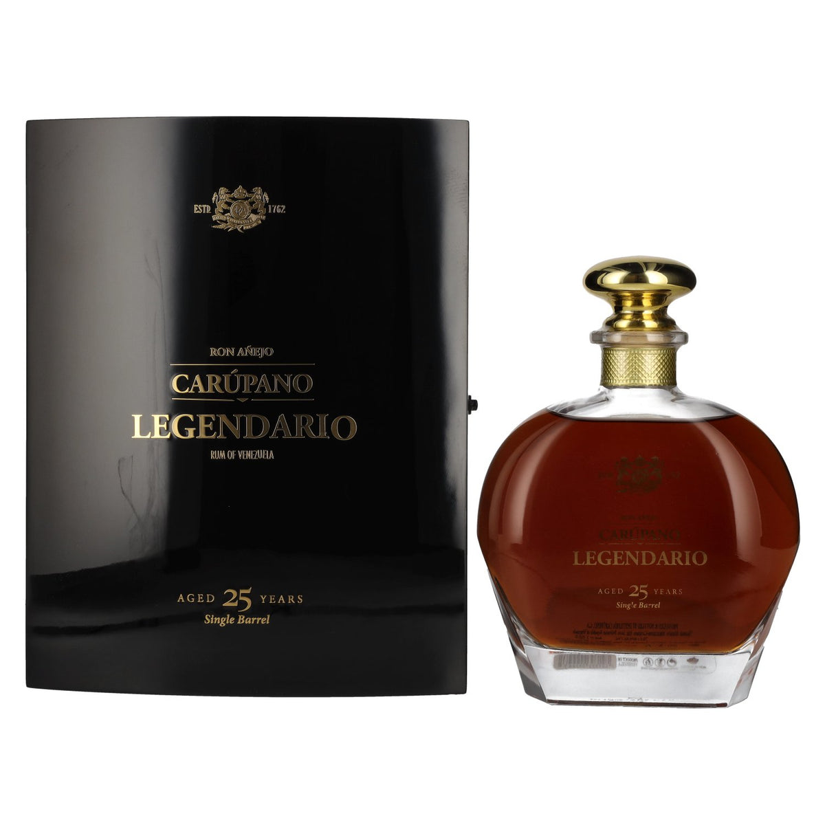 Ron Añejo Carúpano 25 Years Old Legendario Single Barrel 40% Vol. 0,7l in Geschenkbox